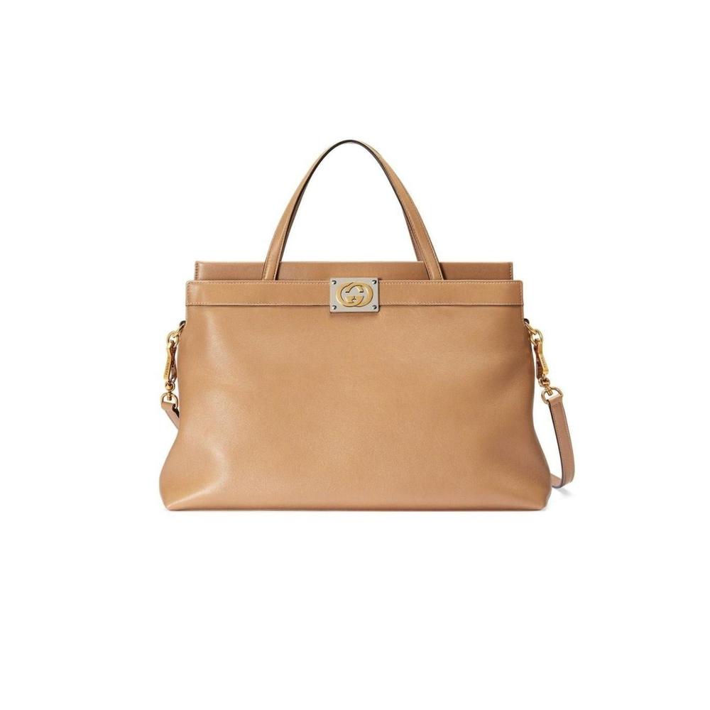 Gucci - Medium Leather Tote Bag